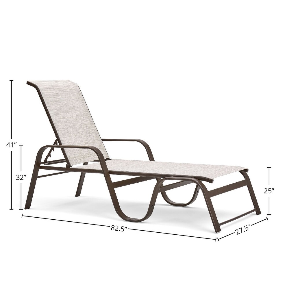 Key West Sling 3 Piece Chaise Set (2 Chaises  23\