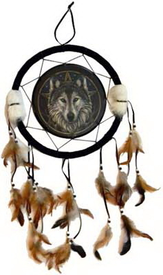 AzureGreen RD406 Wolf dream catcher