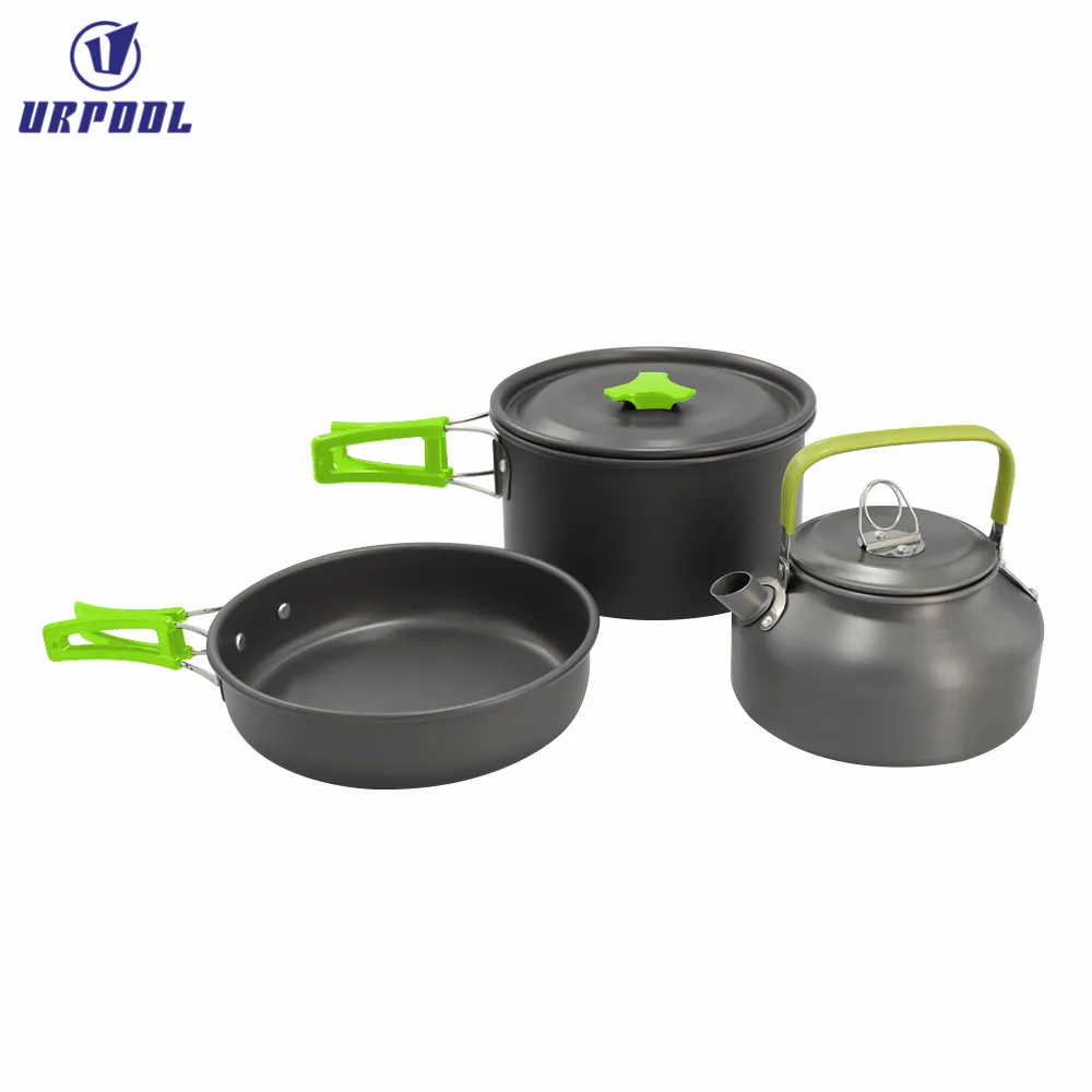 Ultralight Camping Cookware Outdoor Cooking Set Travel Tableware Cooking Stove Kit Pan Hiking Picnic Pot Utensil Equipment