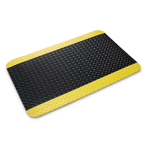 Crown Deck Plate Vinyl Anti-Fatigue Mat | 3' x 5'， Black | CROCD35BYB