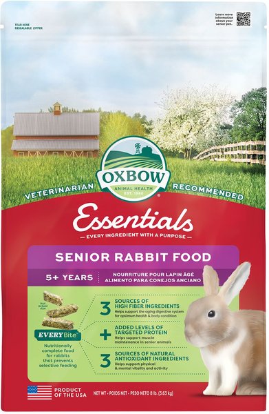 Oxbow Animal Healthy Essentials Natural Pellets Senior Rabbit Food