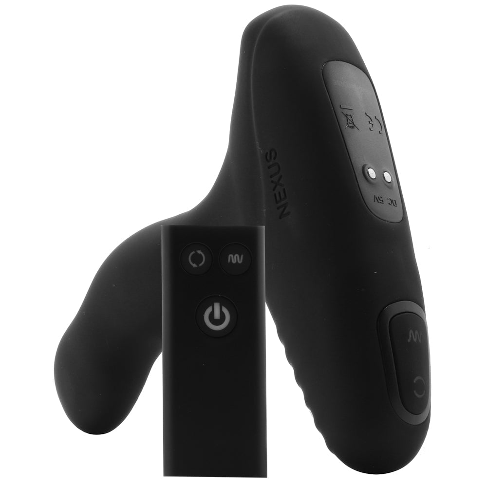 Revo Stealth Rotating Remote Prostate Massager in Black