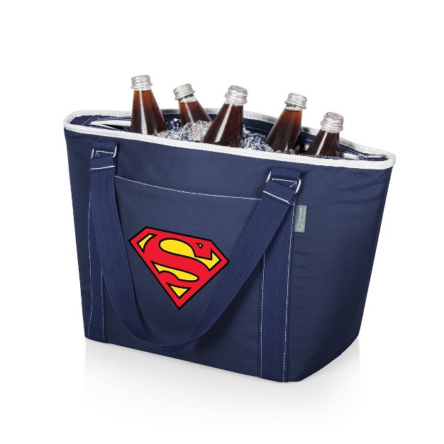 Picnic Time Superman Topanga 19qt Cooler Tote Bag Navy Blue