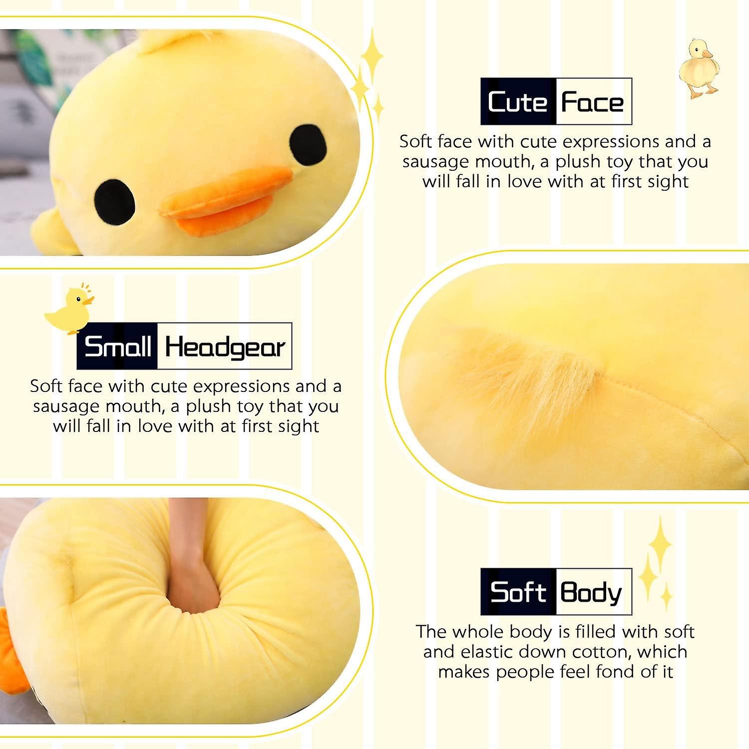 Duck Plush Toy， Duck Plushie Stuffed Animal Toy Gifts For Kids Yellow 15inch