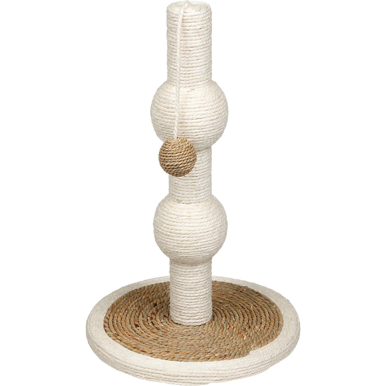 EVERYYAY Sisal and Seagrass Orb Cat Scratching Post， 18