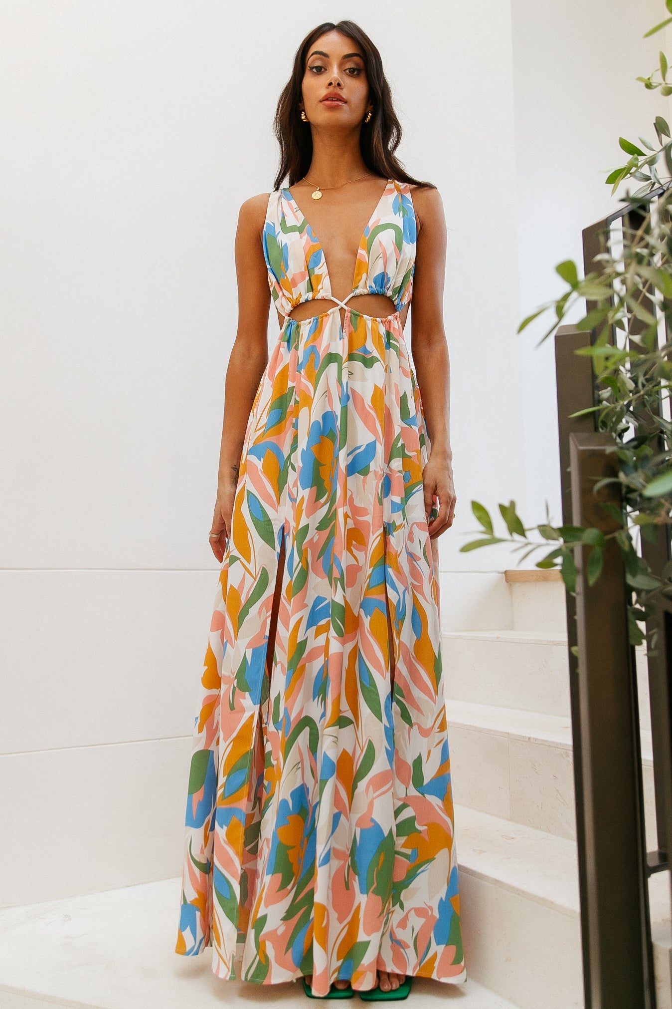 HELLO MOLLY Mystical Meetings Maxi Dress Multi