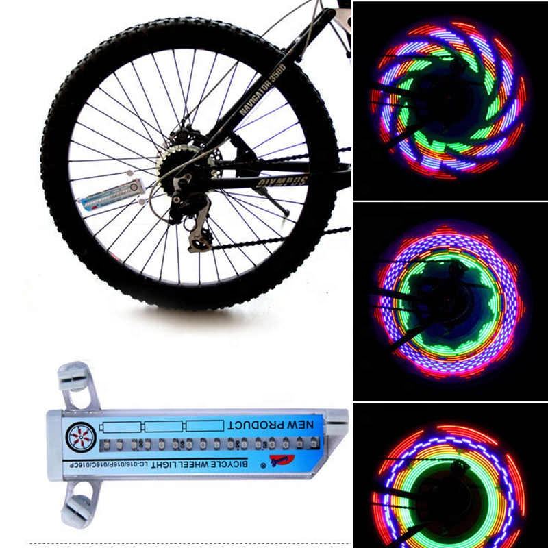 Night Riding Safety Double Side Display 30 Patterned Bicycle Wheel Light LED Bike Spoke Light Flash Lamp Cycling Accessories