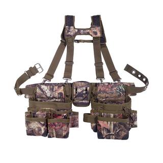 BUCKET BOSS Mossy Oak Break Up Infinity Camo Adjustable Tool Belt with Suspenders 85035