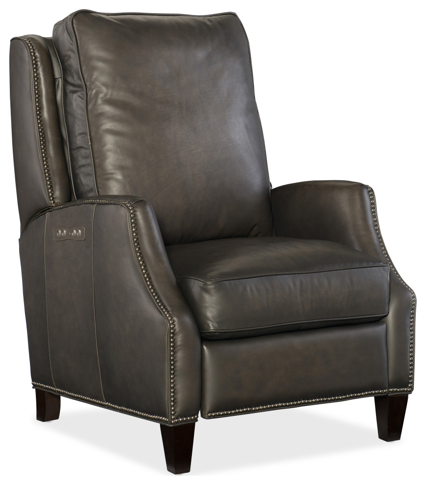 Kerley Power Recliner With Power Headrest   Transitional   Recliner Chairs   by Hooker Furniture  Houzz