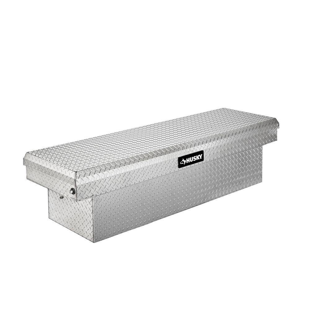 Husky 71.36 in. Diamond Plate Aluminum Full Size Crossbed Truck Tool Box 102100-9-01