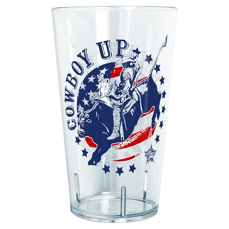 PBR Cowboy Up USA Flag Badge 24 oz. Tritan Tumbler