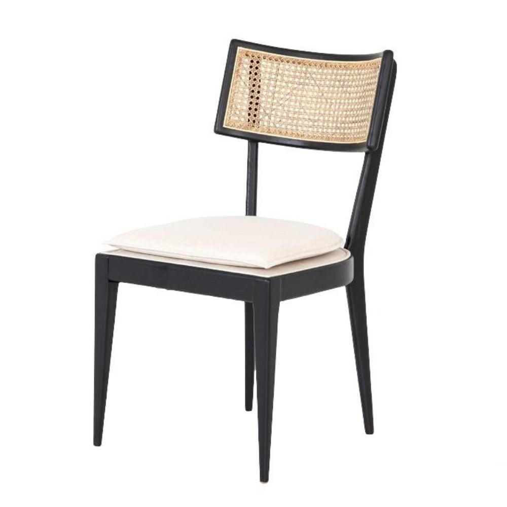 Black Tina Cane Chair