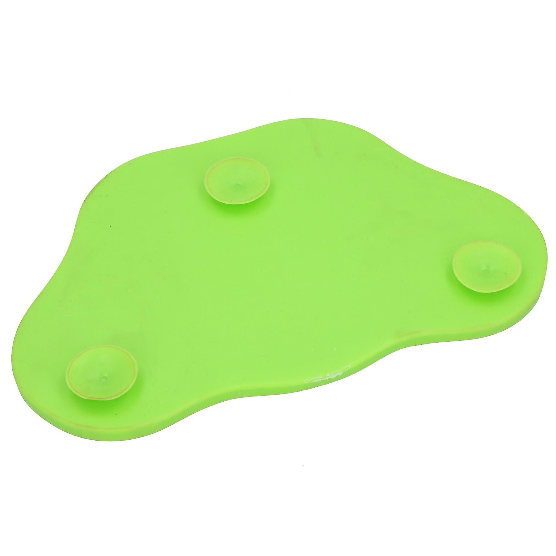 1PK Green Interactive Dog Slow Lick Mat With Suction Cups Food Accessories