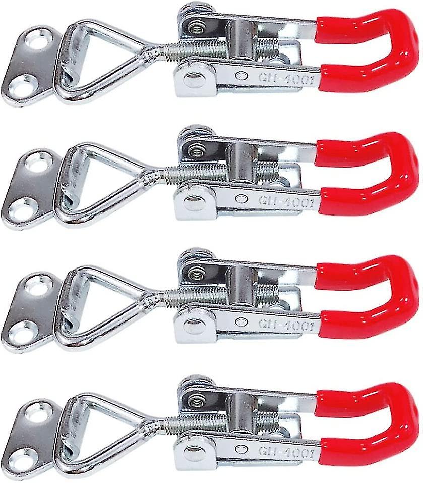 4 Pieces Adjustable Toggle Latch Toggle Latch Adjustable Clamp Latch Wardrobe Quick Release Hook Metal Adjustable Toggle Latch For Equipment Fastening