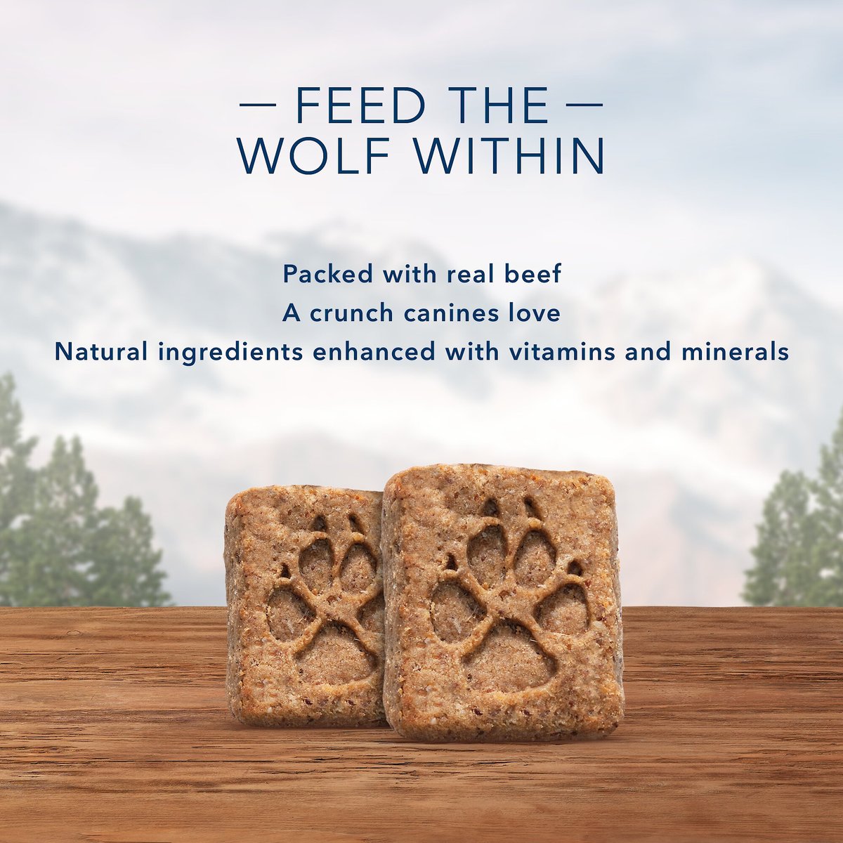 Blue Buffalo Wilderness Rocky Mountain Grain-Free Red Meat Recipe Biscuits Dog Treats