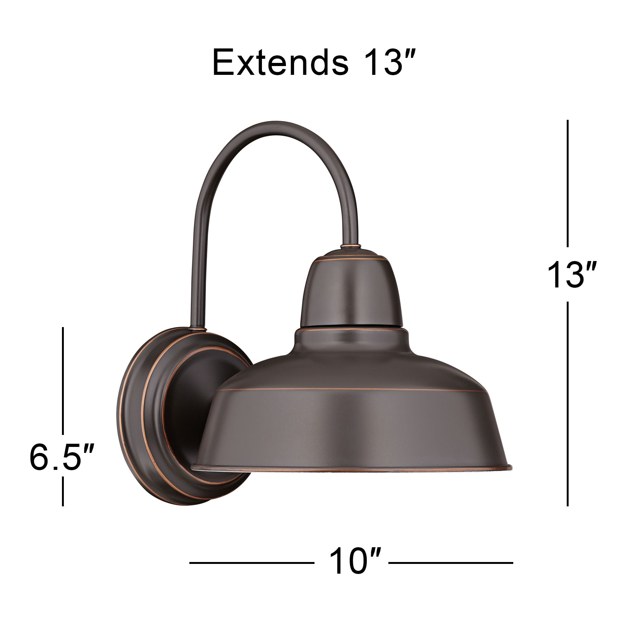 John Timberland Urban Barn Collection 13" High Bronze Outdoor Wall Light