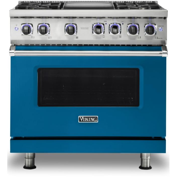 Viking 36-inch Freestanding Gas Range with Elevation Burners VGR7362-4GAB