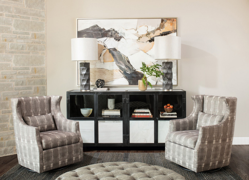 Franklin Ottoman Tufted Distressed Faux Leather Gray   Contemporary   Footstools And Ottomans   by Lighting New York  Houzz