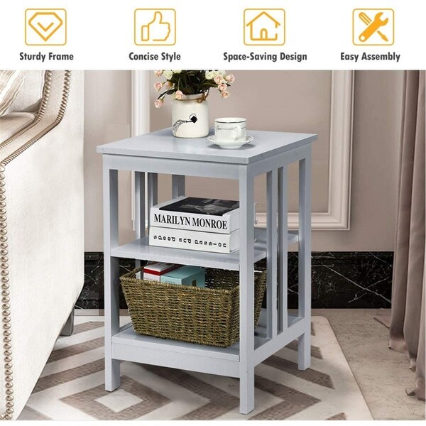 3-Tier End Table Set of 2