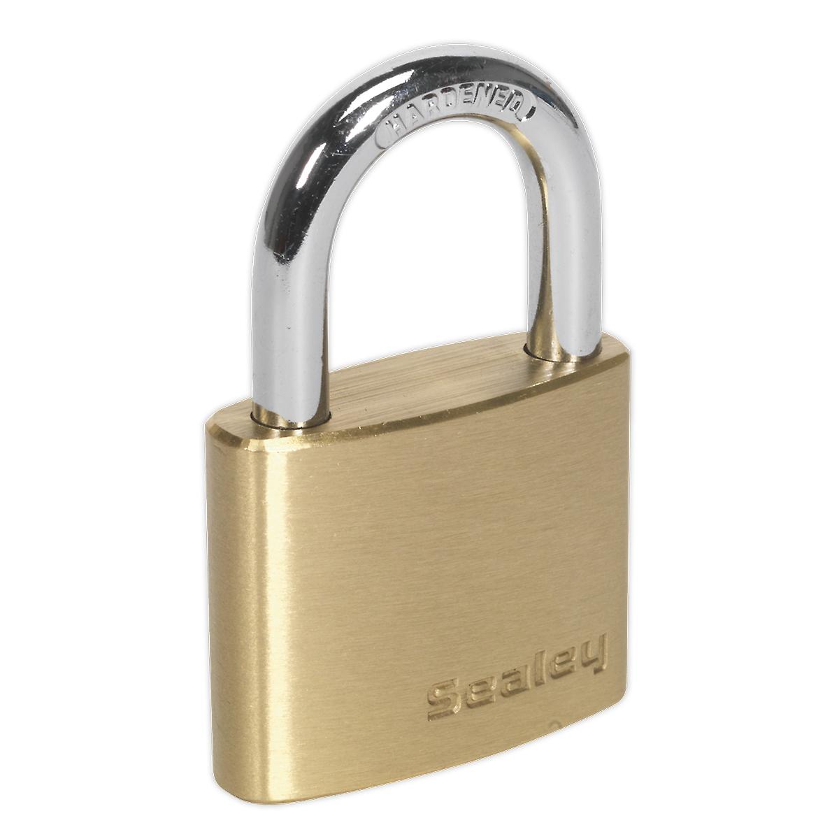 Sealey Pl101 Brass Body Padlock 40Mm