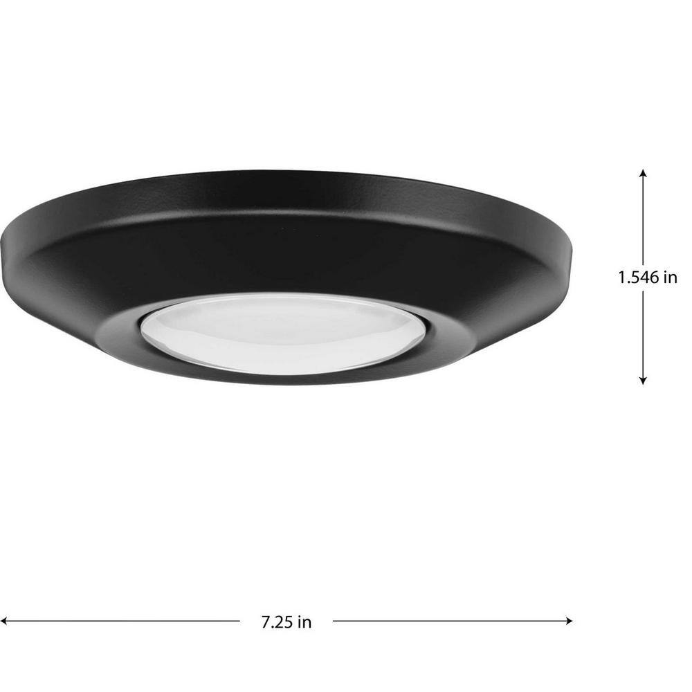 Progress Lighting Intrinsic Collection 7.25 in. Black Flush Mount LED Adjustable Eyeball Ceiling Fixture P810029-031-30