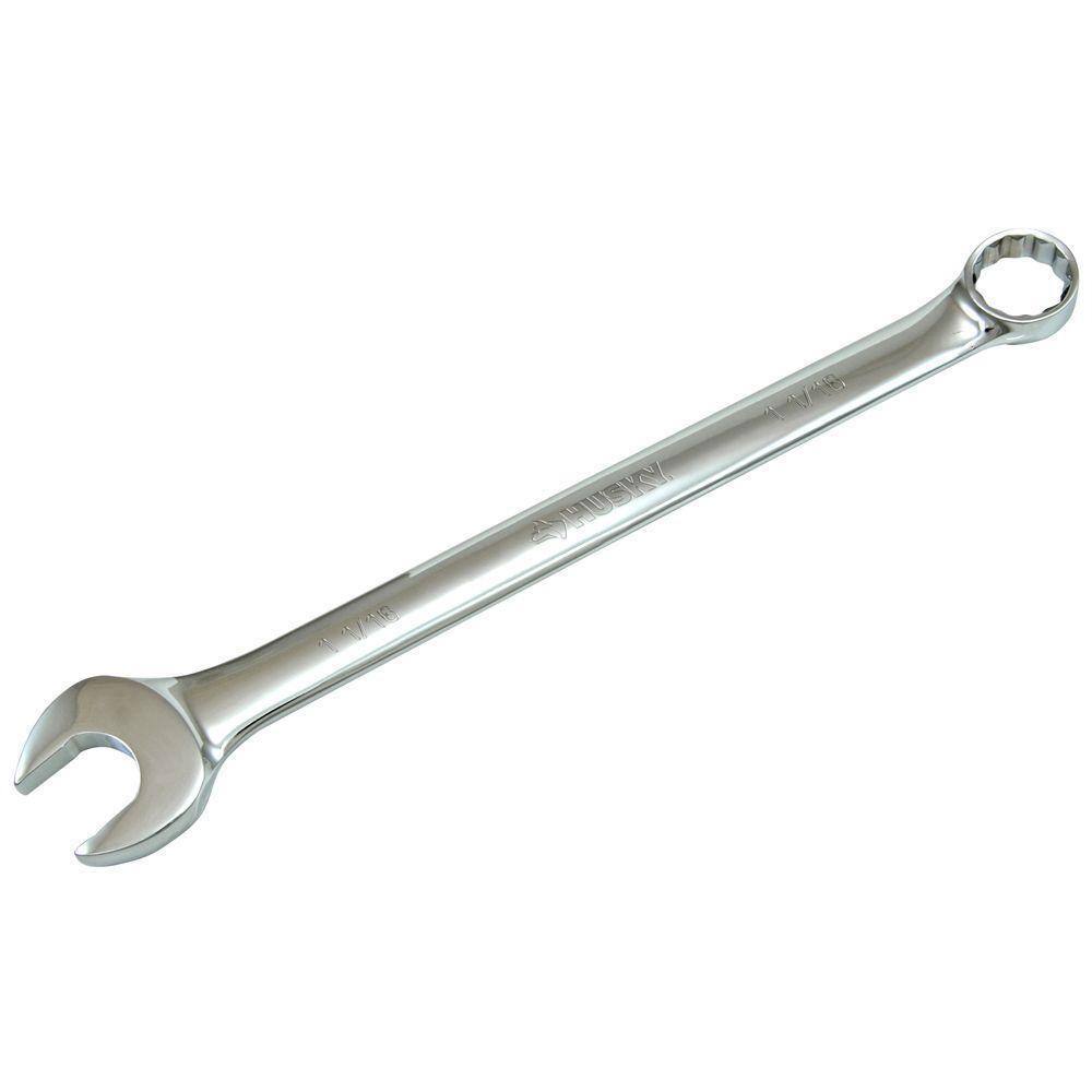 Husky 1116 in. 12-Point SAE Full Polish Combination Wrench HCW116