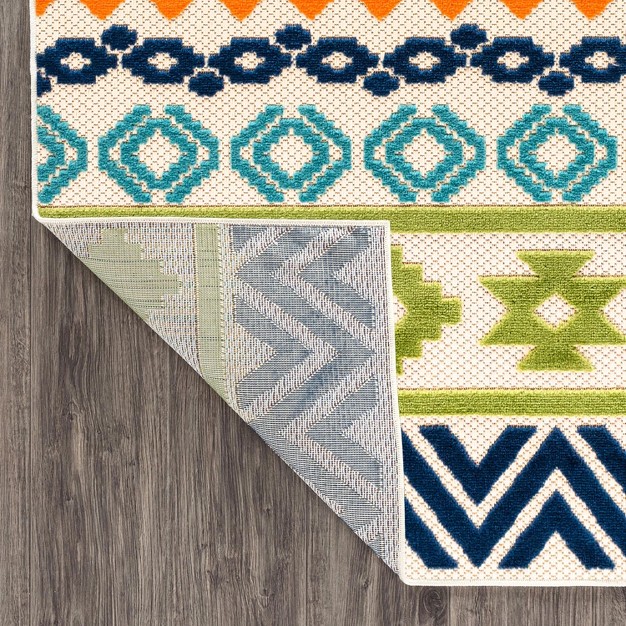 World Rug Gallery Troyes Contemporary Bohemian Indoor outdoor Area Rug