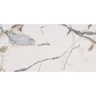 MSI Avalon 12 in. x 24 in. Matte Porcelain Marble Look Floor and Wall Tile (16 sq. ft.Case) NHDAVA1224C