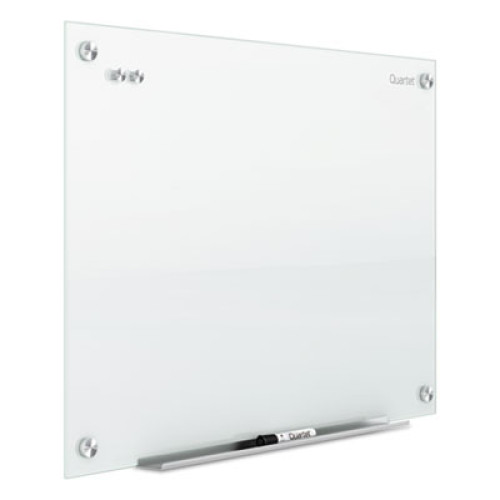 Quartet Infinity Magnetic Glass Marker Board， 96 x 48， White (G9648W)