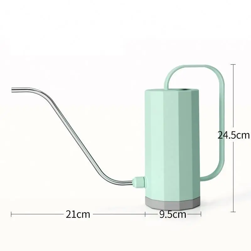 Gardening Wholesale Long Spout  Handle 1.2L Customized Small Water Can Spray Watering Cans For Indoor Outdoor Lawn Yard/