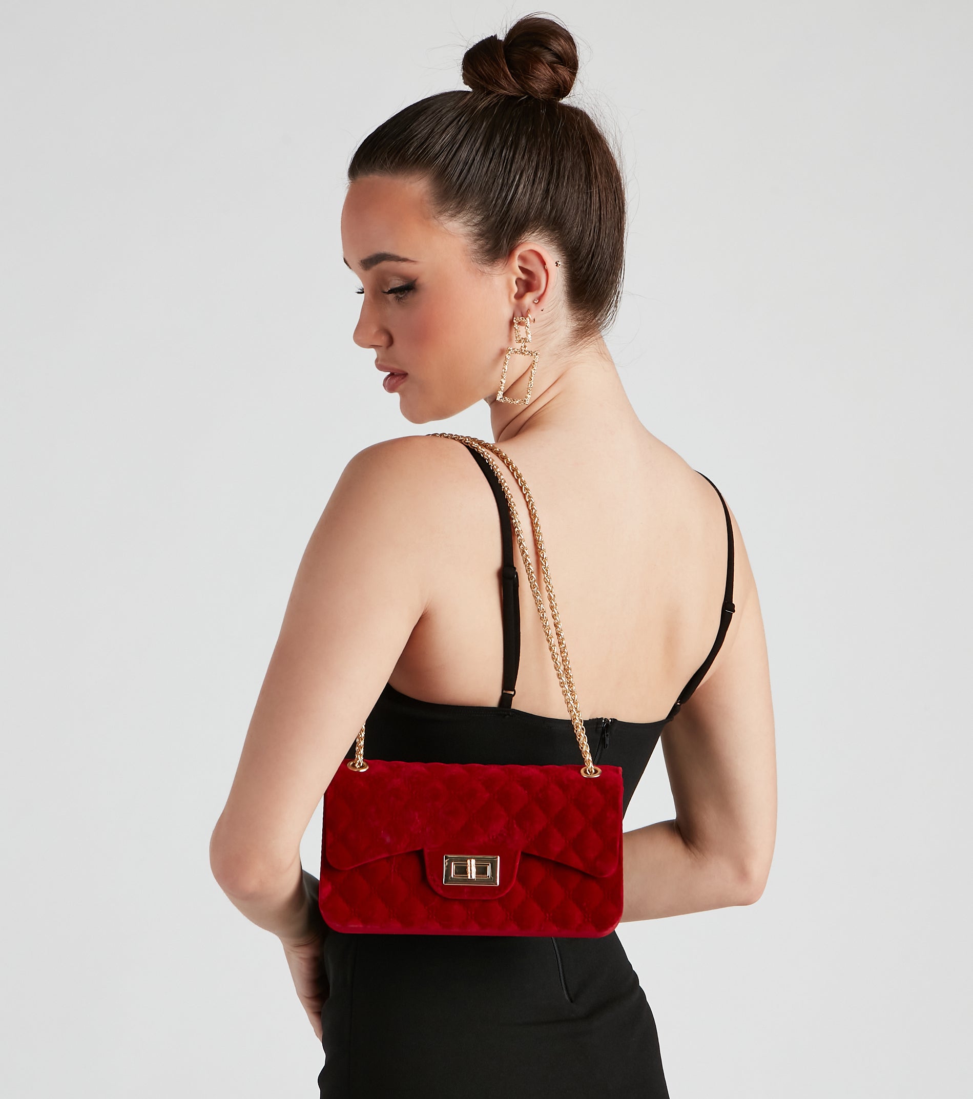 Bring The Chic Velvet Crossbody Bag