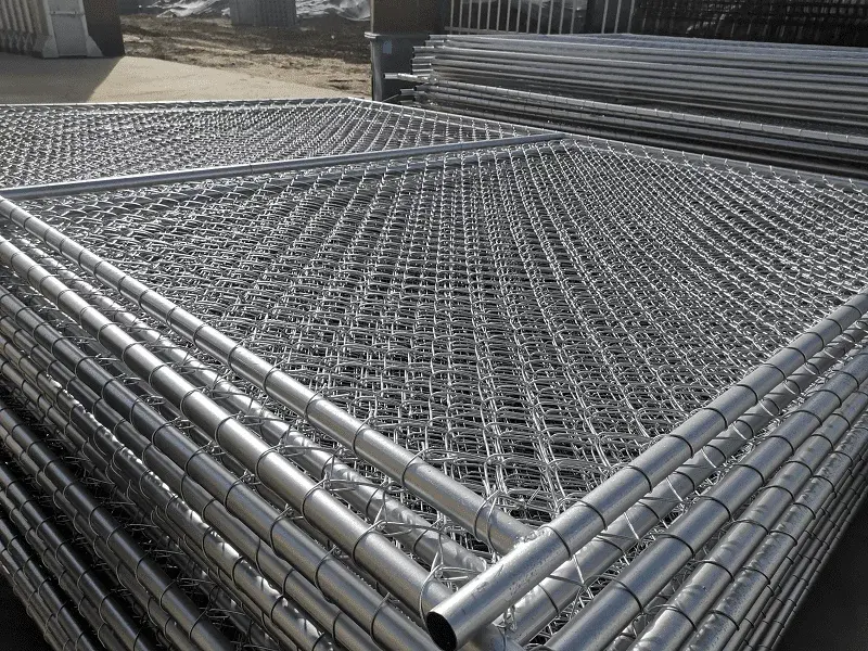 Factory Supply Mesh Structure Fence Galvanized Temporary Chain Link Fence Panel