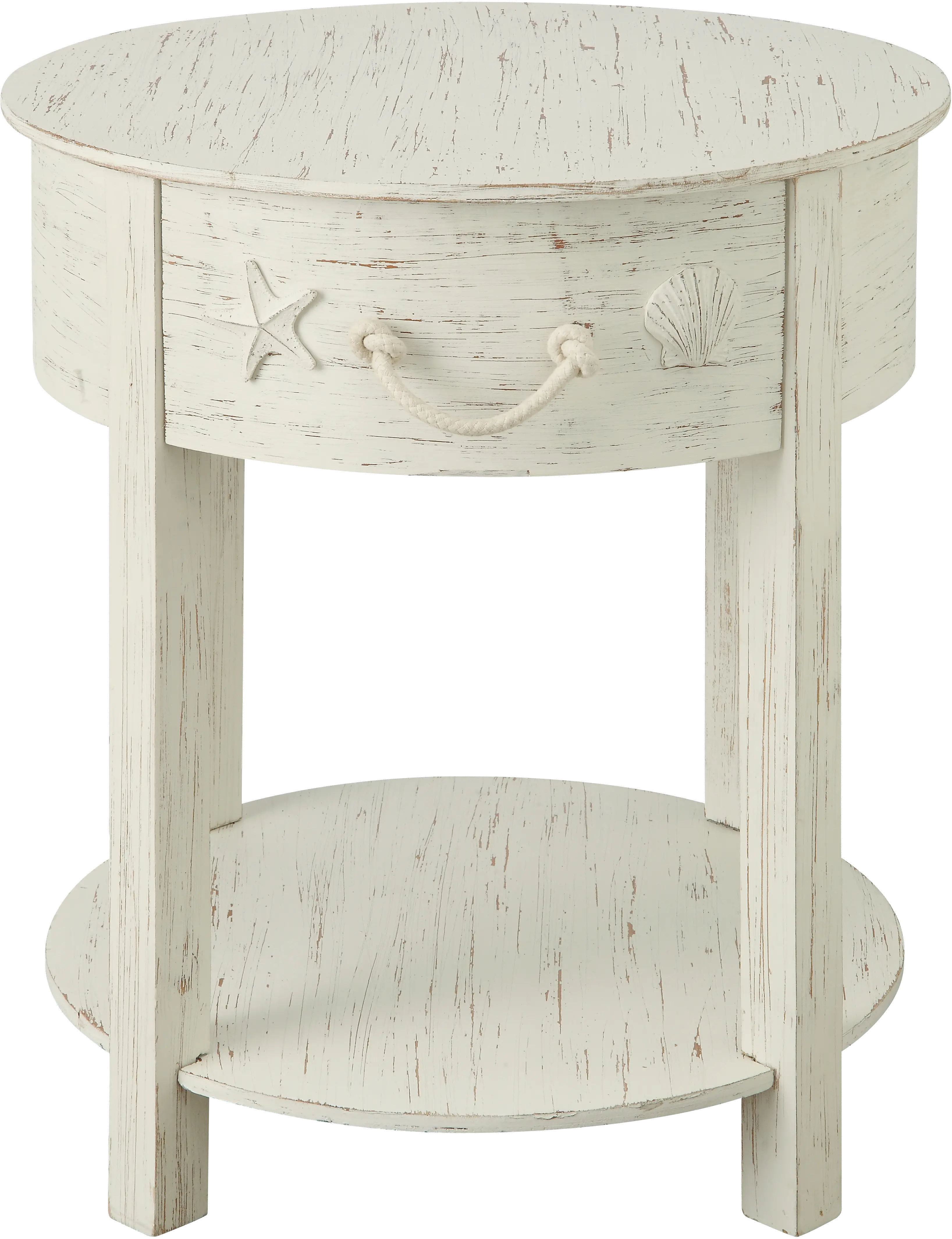 Sanibel White Accent Table