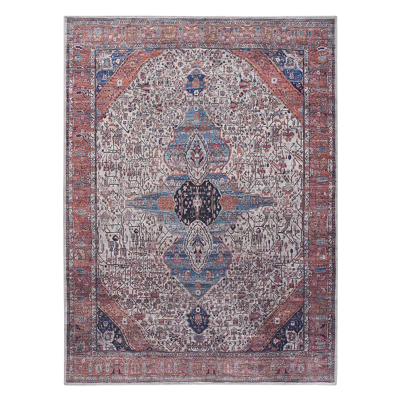 Nourison Brilliance Persian Medallion Washable Indoor Rug