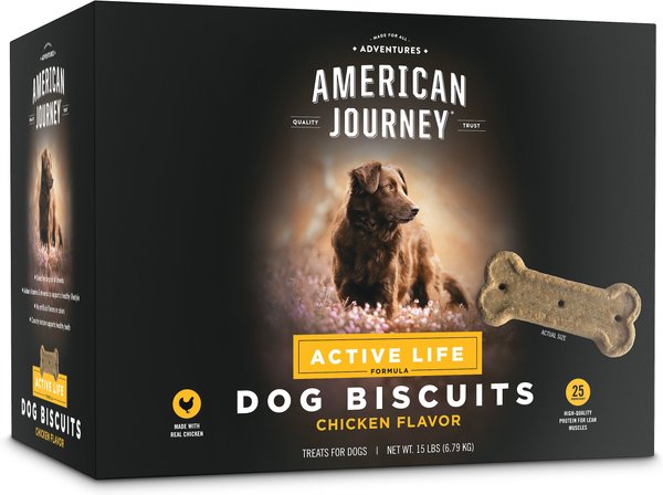 American Journey Active Life Chicken and Rice Flavor Large Biscuit Dog Treats