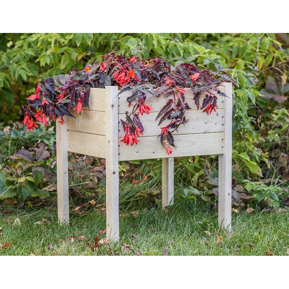 Zylina Raised Garden Planter Collection   Corner Planter Small   22 x 22 x 26