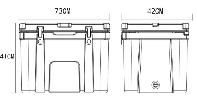 CHINA Market  LC 55QTB  7 Day Delivery Outdoor Chilli bin Hiking Fishing Camping Rotomolde Cooler