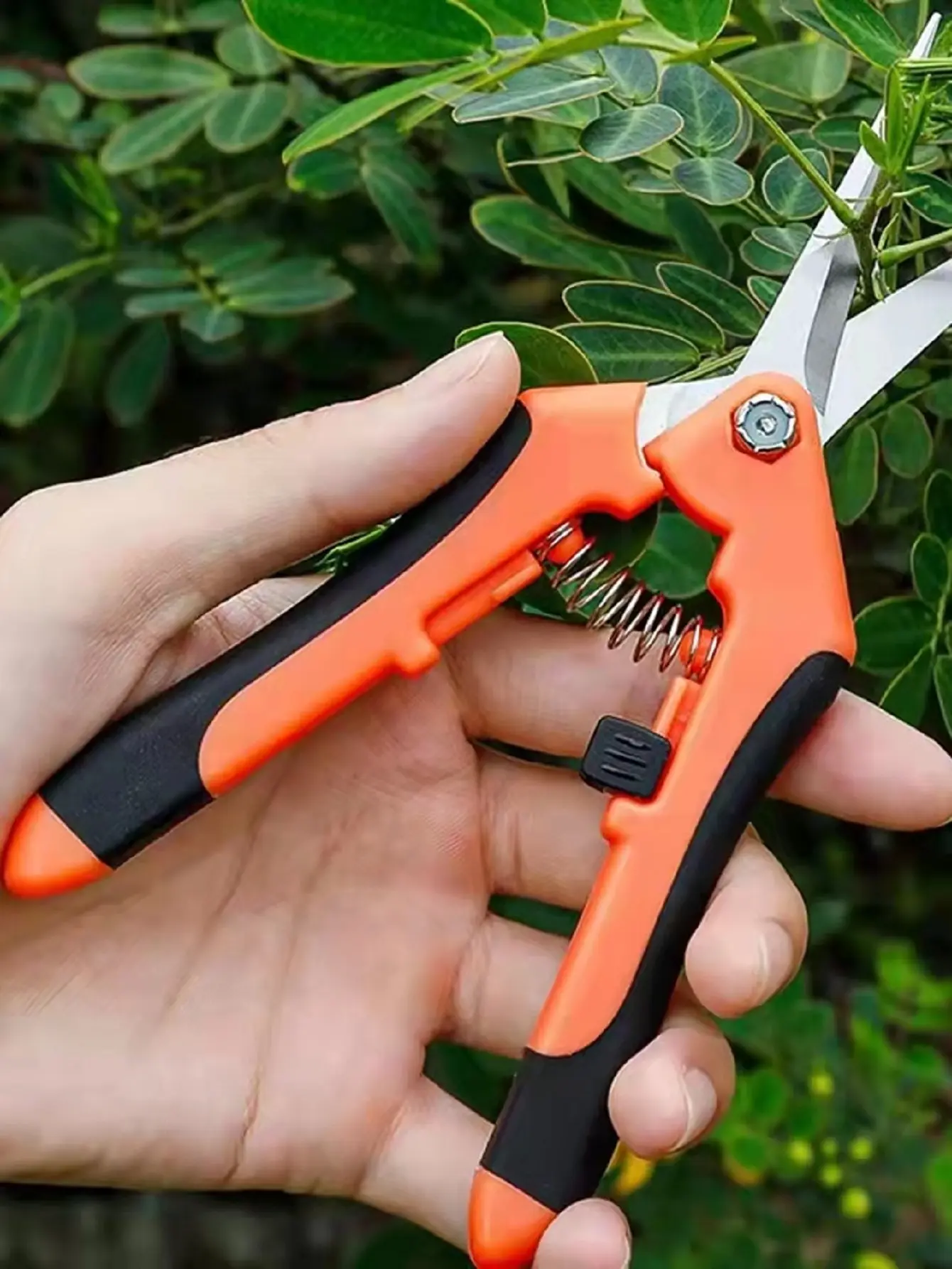 Plant Scissors Straight Pruning Shears Steel Blade Hand Pruner For Garden Plants