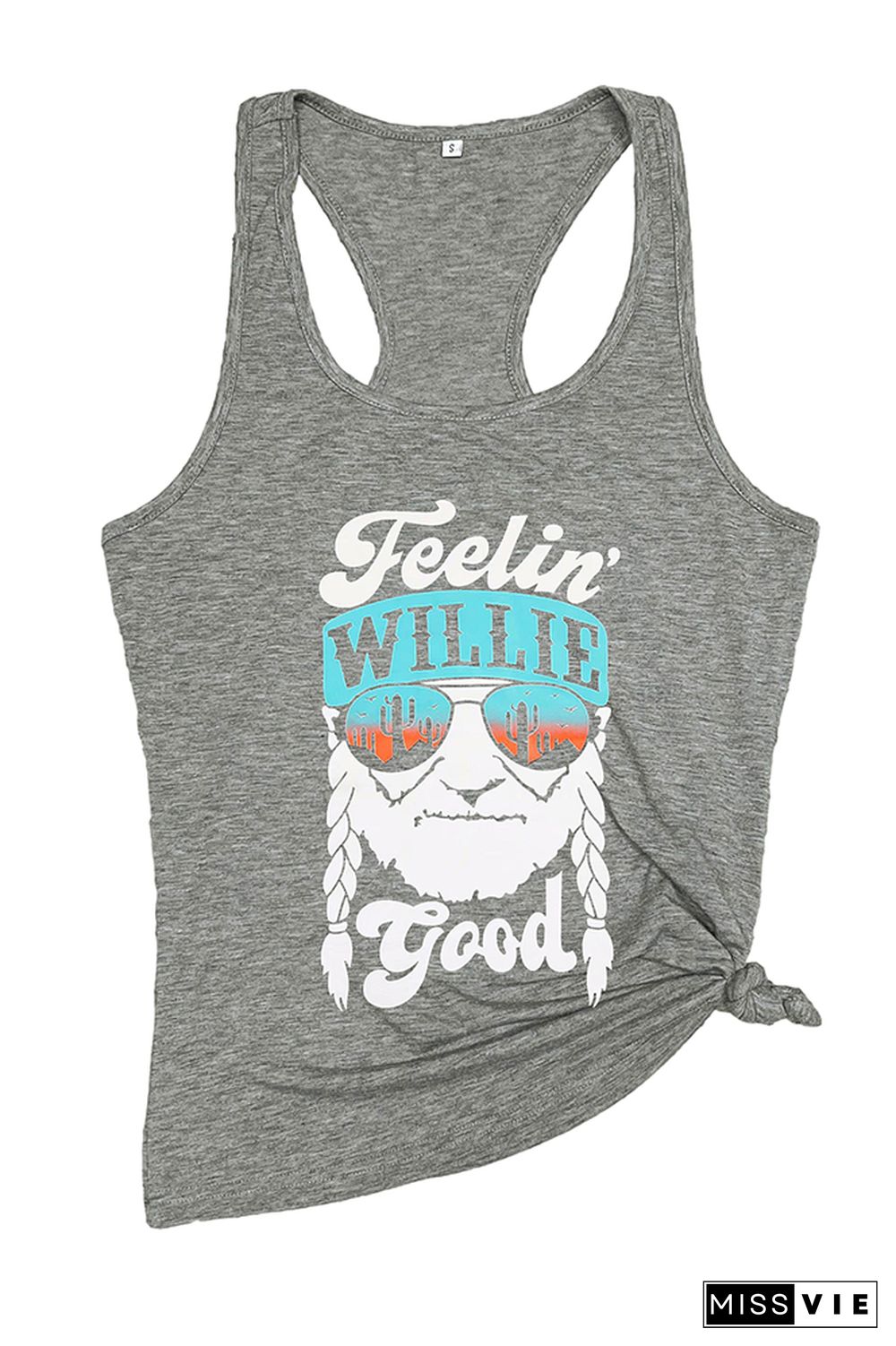 Feelin Good Print Sleeveless Tank Top Wholesale