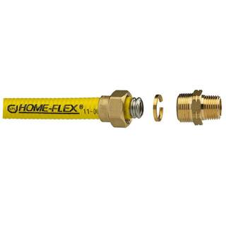 HOME-FLEX 34 in. CSST x 34 in. MIPT Brass Male Adapter 11-436-007