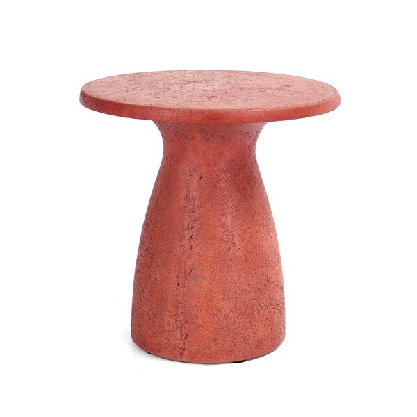 Classic Home Collins 16inch Concrete Outdoor Accent Table