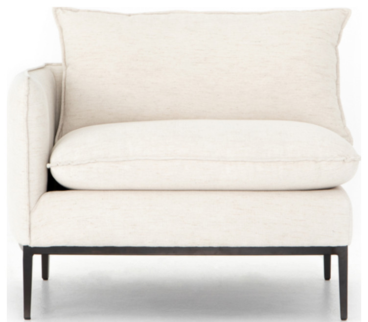 Dabney Left Arm Sectional Piece   Transitional   Armchairs And Accent Chairs   by Marco Polo Imports  Houzz