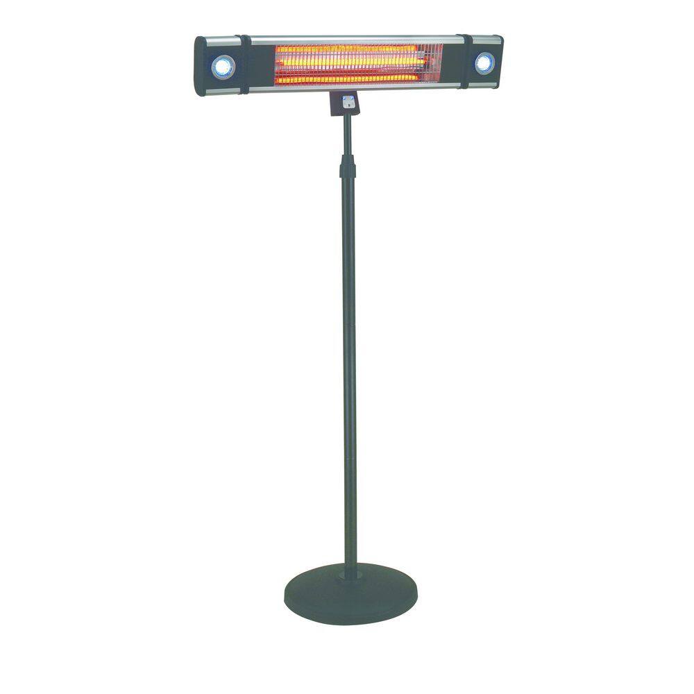 EnerG+ 1500-Watt Infrared Free-Standing Electric Outdoor Heater with LED and Remote HEA-218CSLR