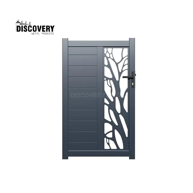 High Quality House Outdoor Gates Latest Design Aluminum Garden Entrance Gates Factory Supply Metal Fence And Gates