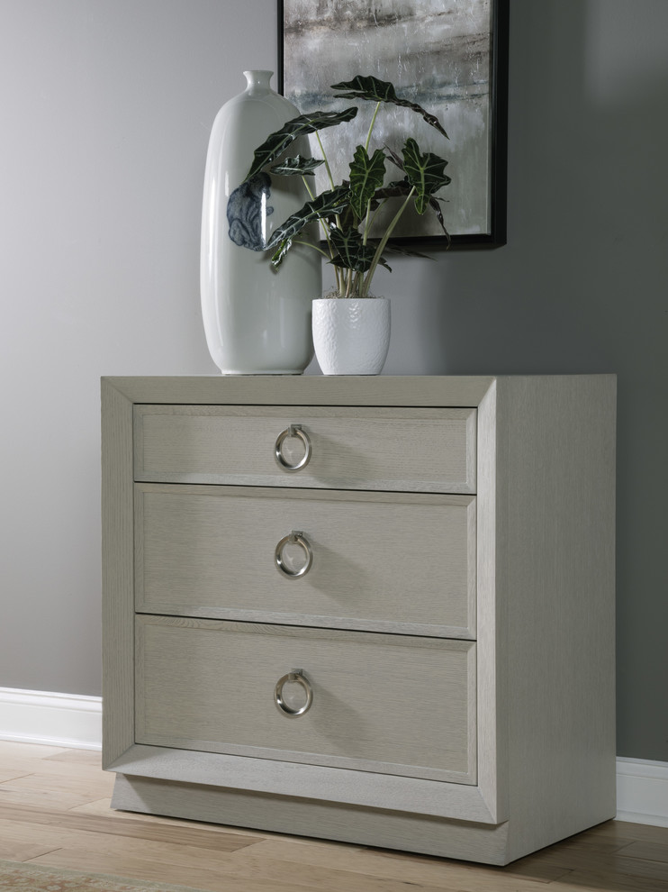 Zeitgeist White Drawer Hall Chest   Transitional   Accent Chests And Cabinets   by HedgeApple  Houzz