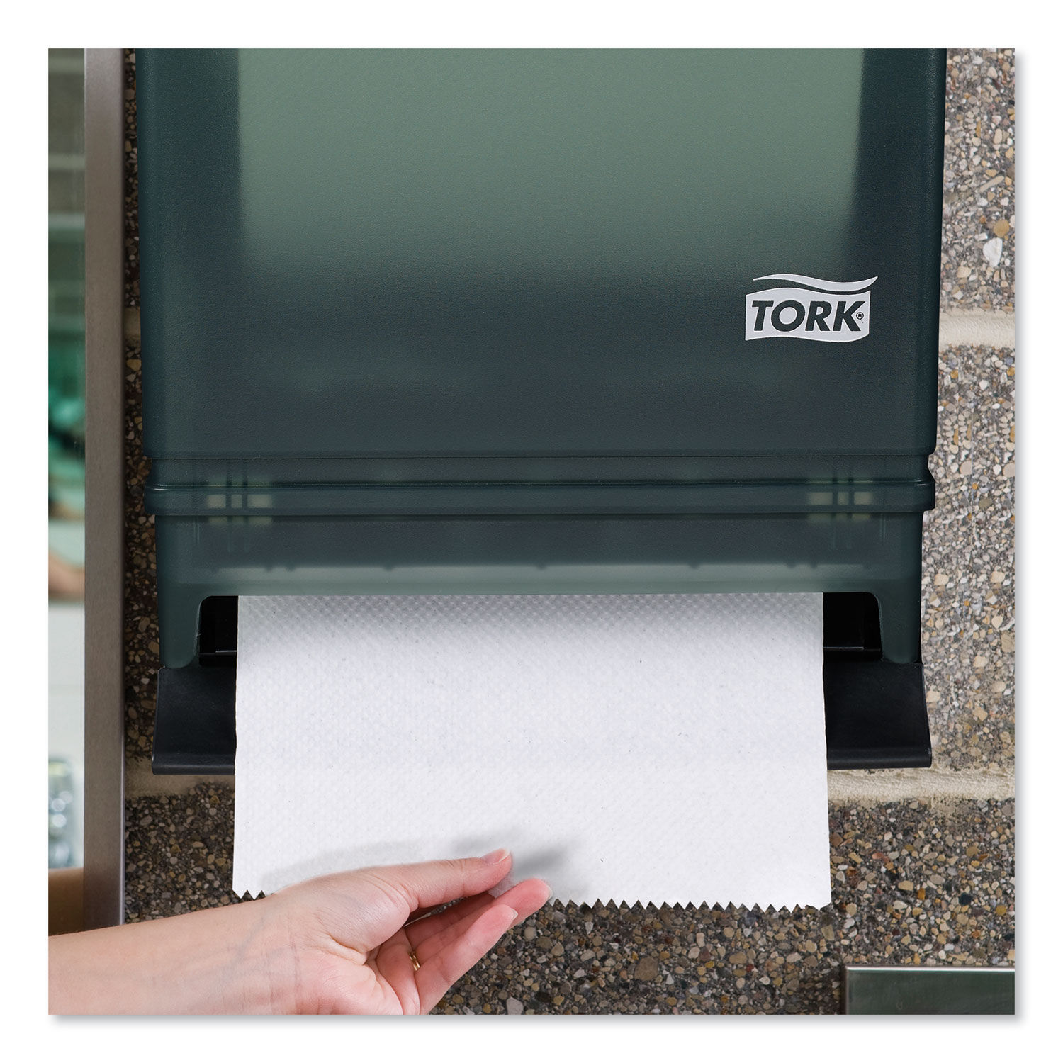 Hand Towel Roll Dispenser Push Bar by Torkandreg; TRK87T