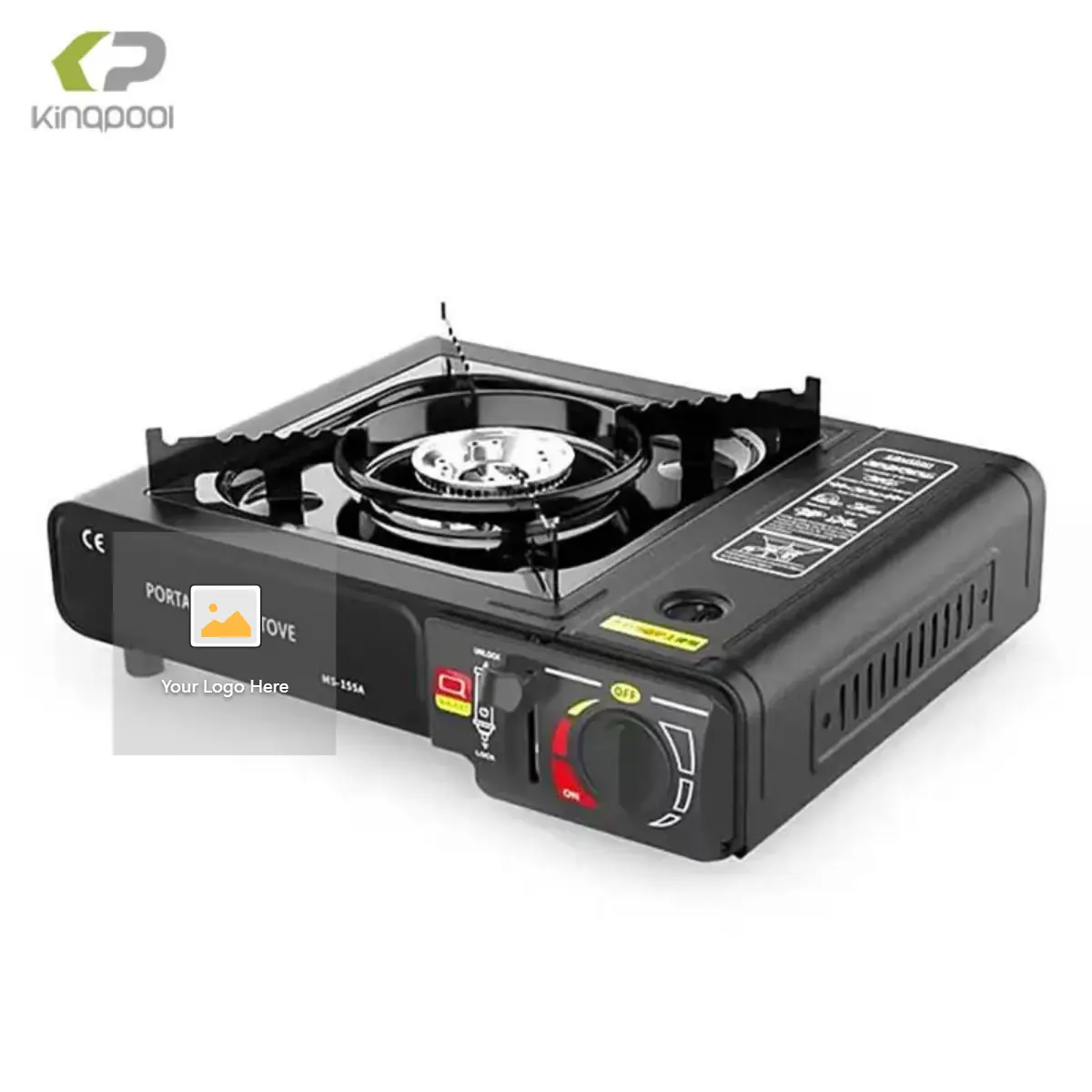 Kingpool Outdoor Suitcase Camping Furnace Cooker Stove Gas Single Burner Propane Portable Picnic Mini Butane Cassette Gas Stove