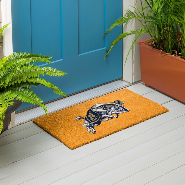 Evergreenncaanavy Midshipmen Logo Natural Coir 28 X 16 Inches Indoor Outdoor Doormat