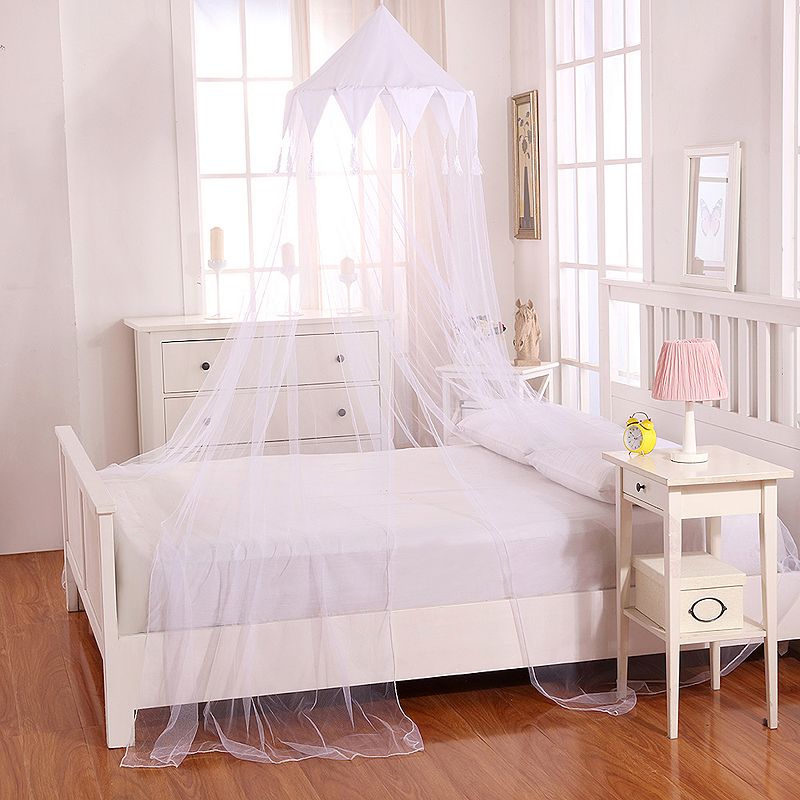 Casablanca Kids Harlequin Sheer Collapsible Hoop Bed Canopy