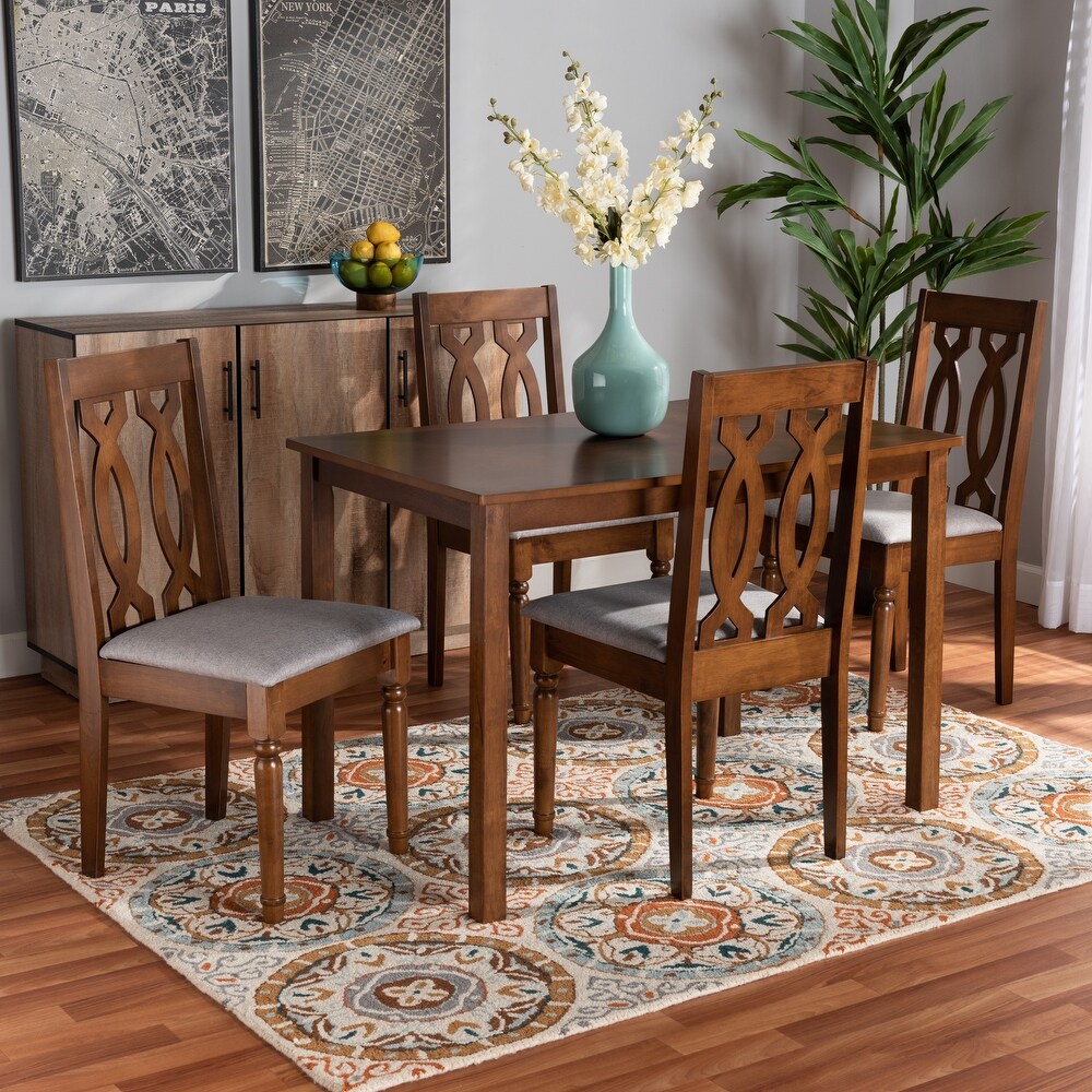 Cherese Modern and Contemporary 5 Piece Wood Dining Set